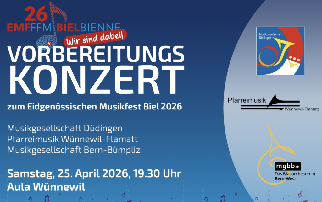 Flyer Vorbereitungskonzert